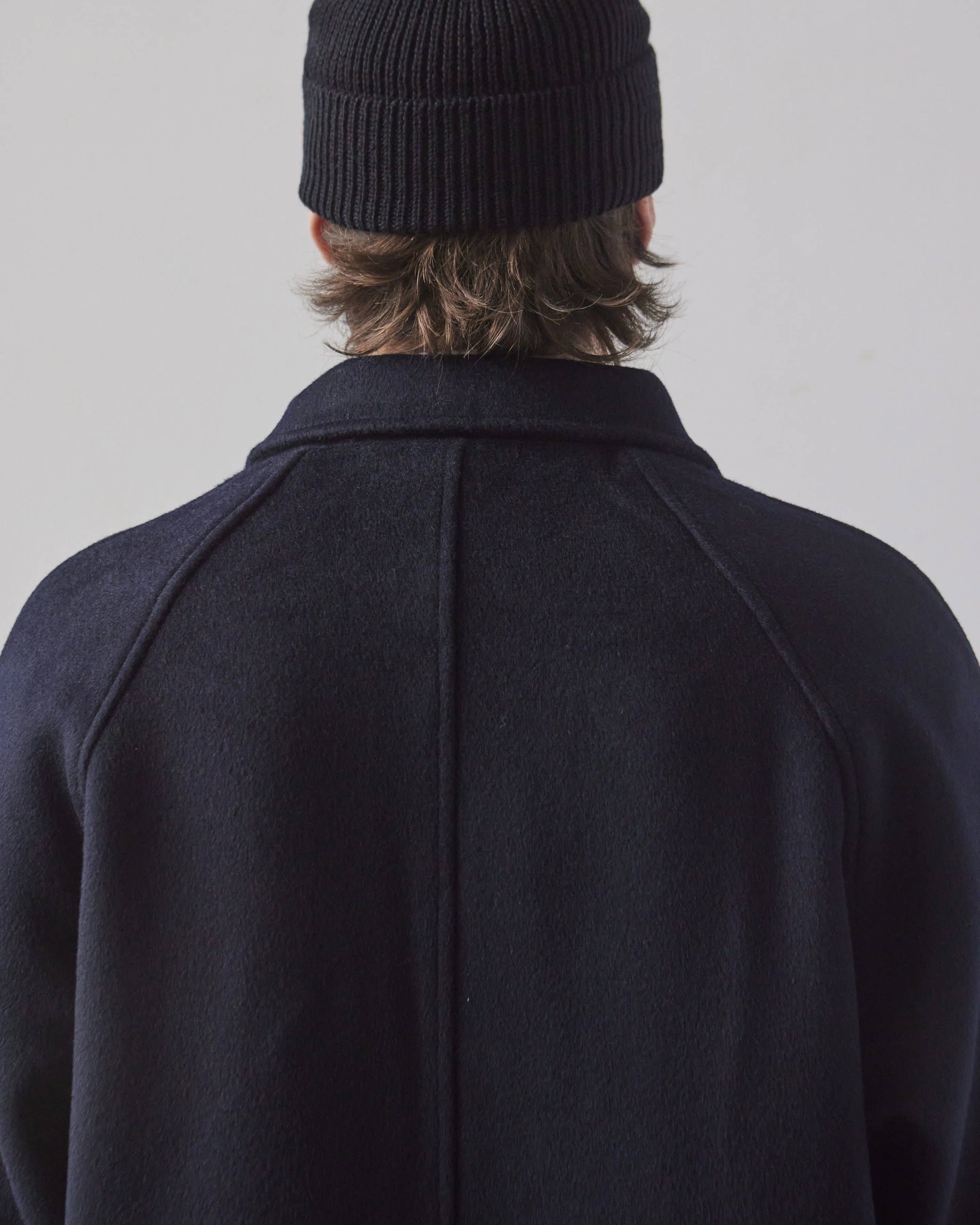 7115 Unisex Winter Wool Duster, Navy