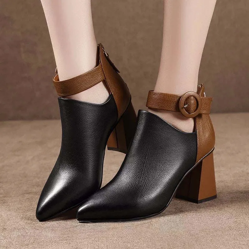 Autumn Early Winter Women Fashion Ladies High Heels Boots