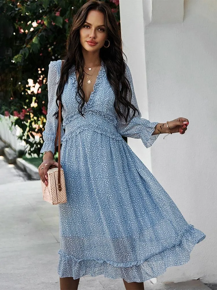 Boho Chic Butterfly Sleeve Dress