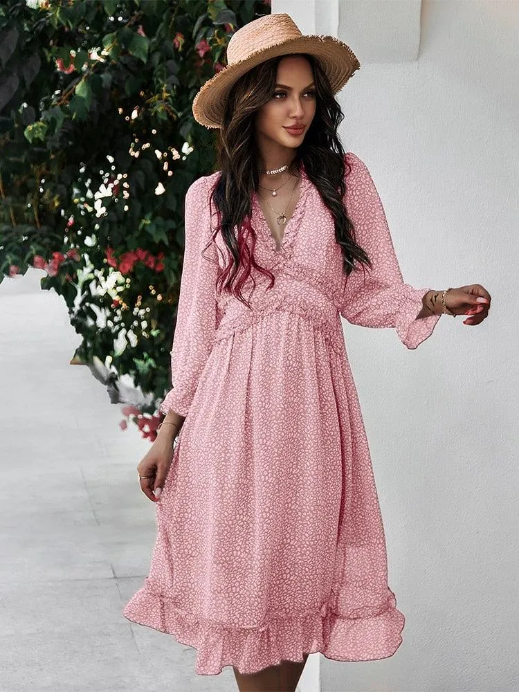 Boho Chic Butterfly Sleeve Dress