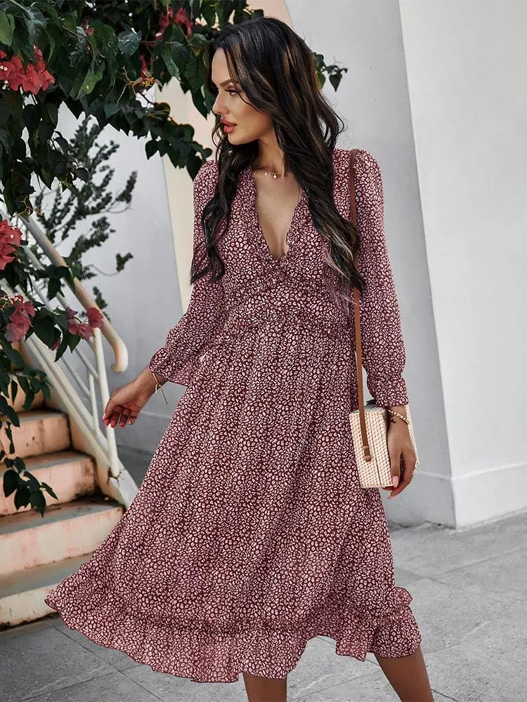 Boho Chic Butterfly Sleeve Dress