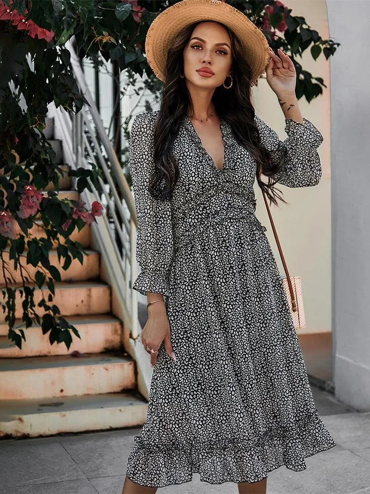 Boho Chic Butterfly Sleeve Dress