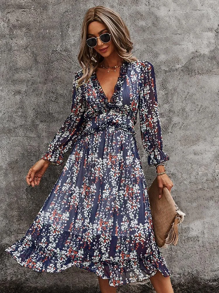 Boho Chic Butterfly Sleeve Dress