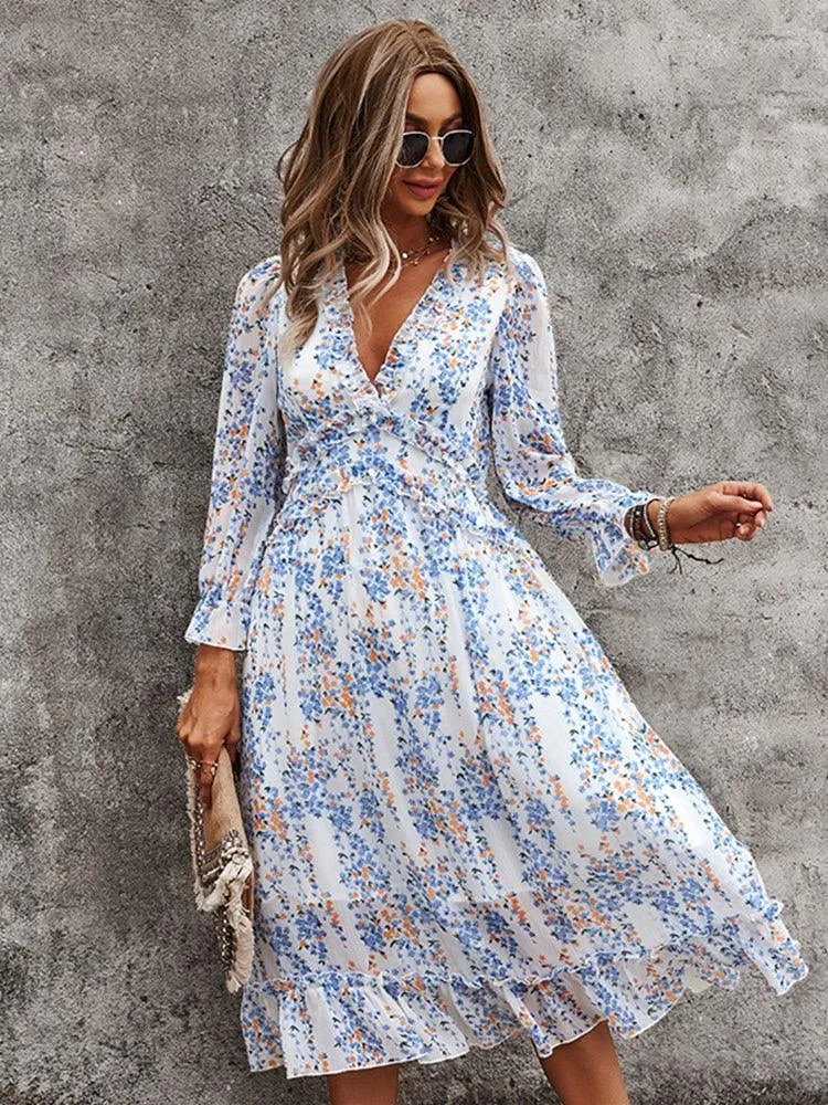 Boho Chic Butterfly Sleeve Dress