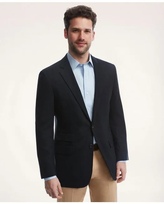 Brooks Brothers Men's Madison Traditional-Fit Hopsack Blazer Navy