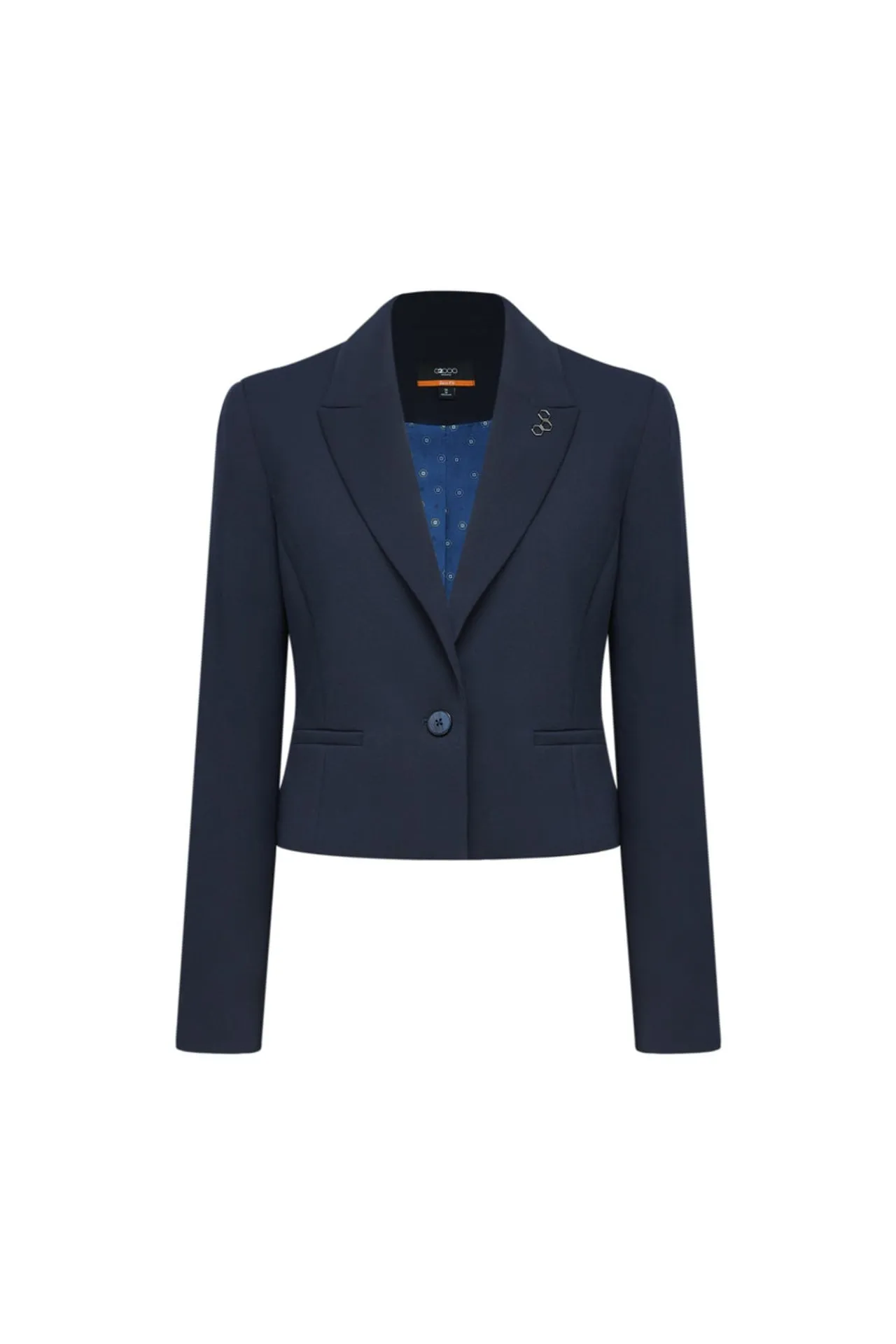 Cavalry Twill Cropped Suit Blazer