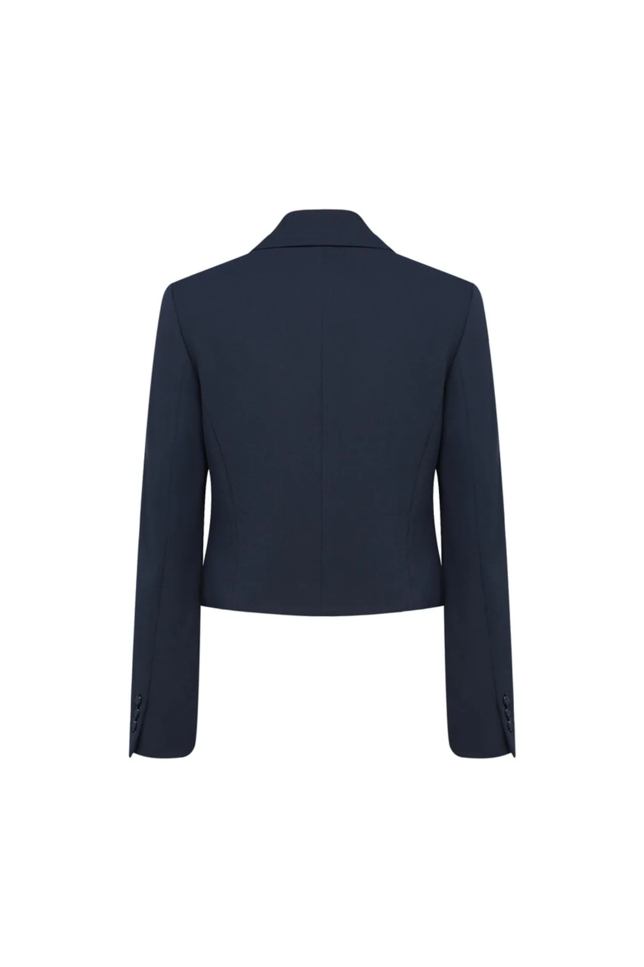 Cavalry Twill Cropped Suit Blazer