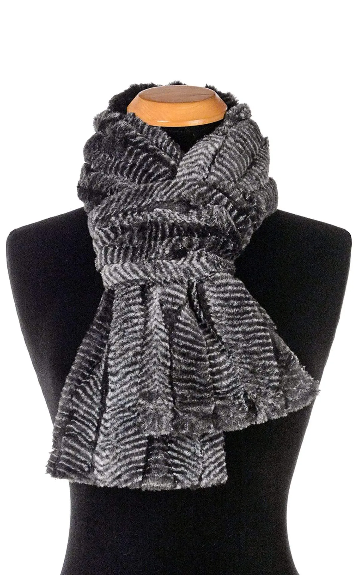 Classic Scarf - Luxury Faux Fur in Nightshade (Sold Out!)