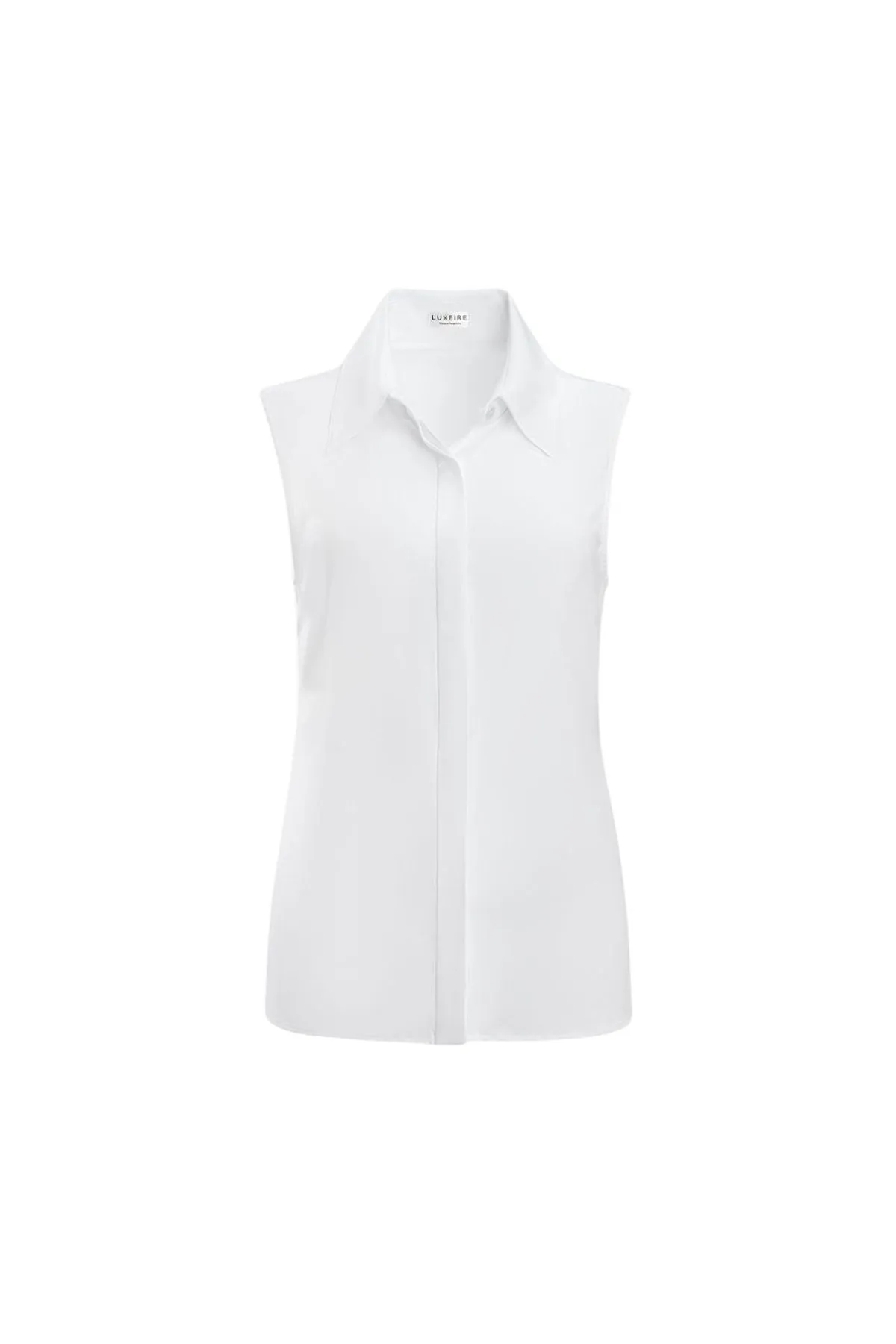 Classic Sleeveless Button Up