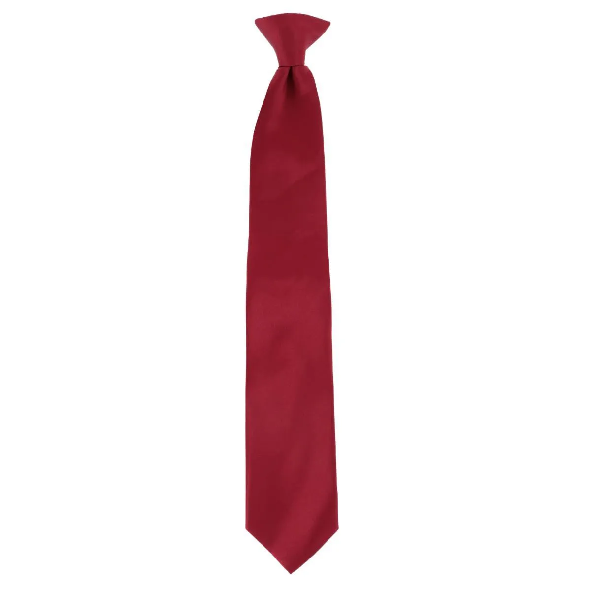 CTM® Men's Solid Clip On Tie