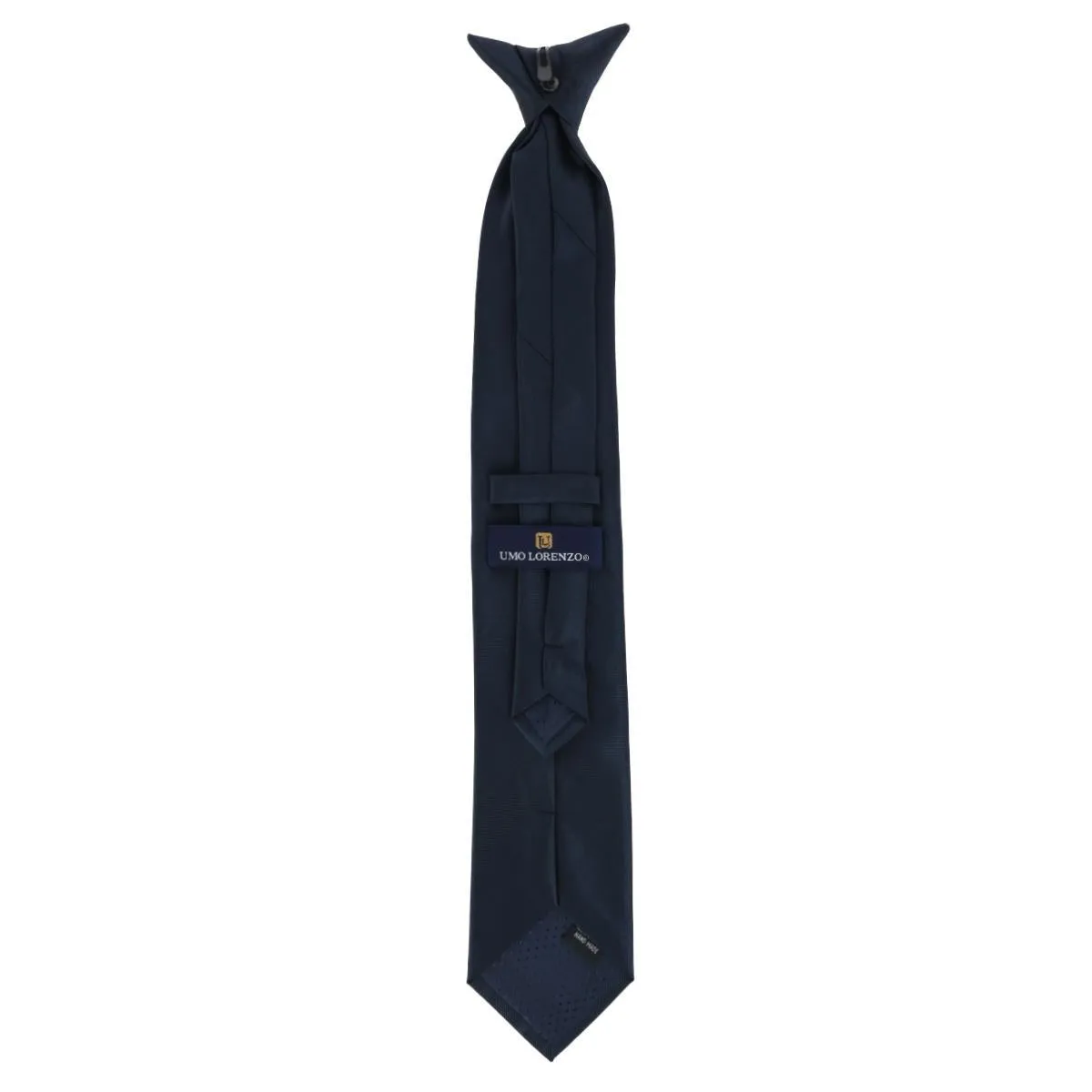 CTM® Men's Solid Clip On Tie