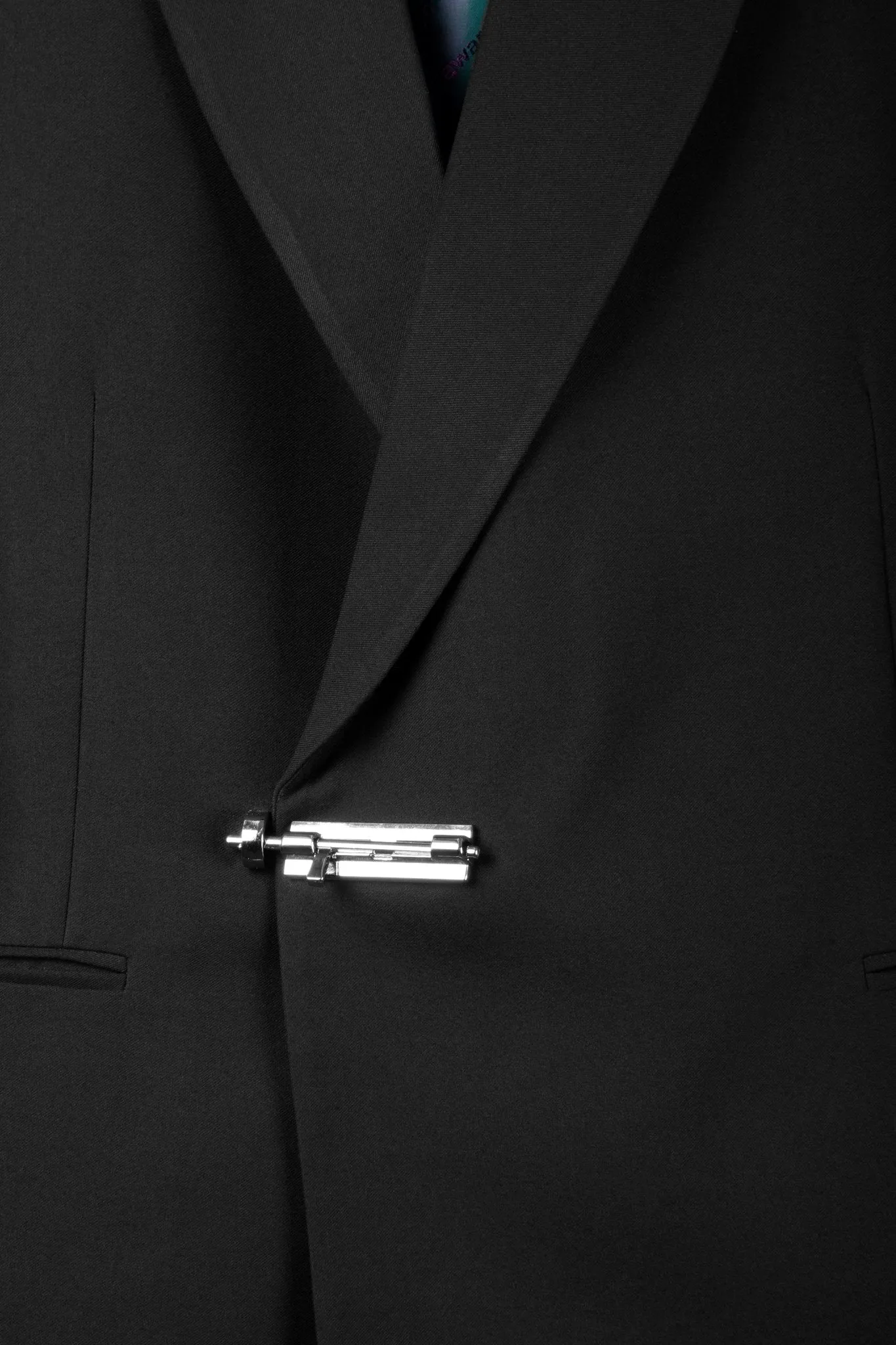 Custom Metal Bolt Double Breasted Suit