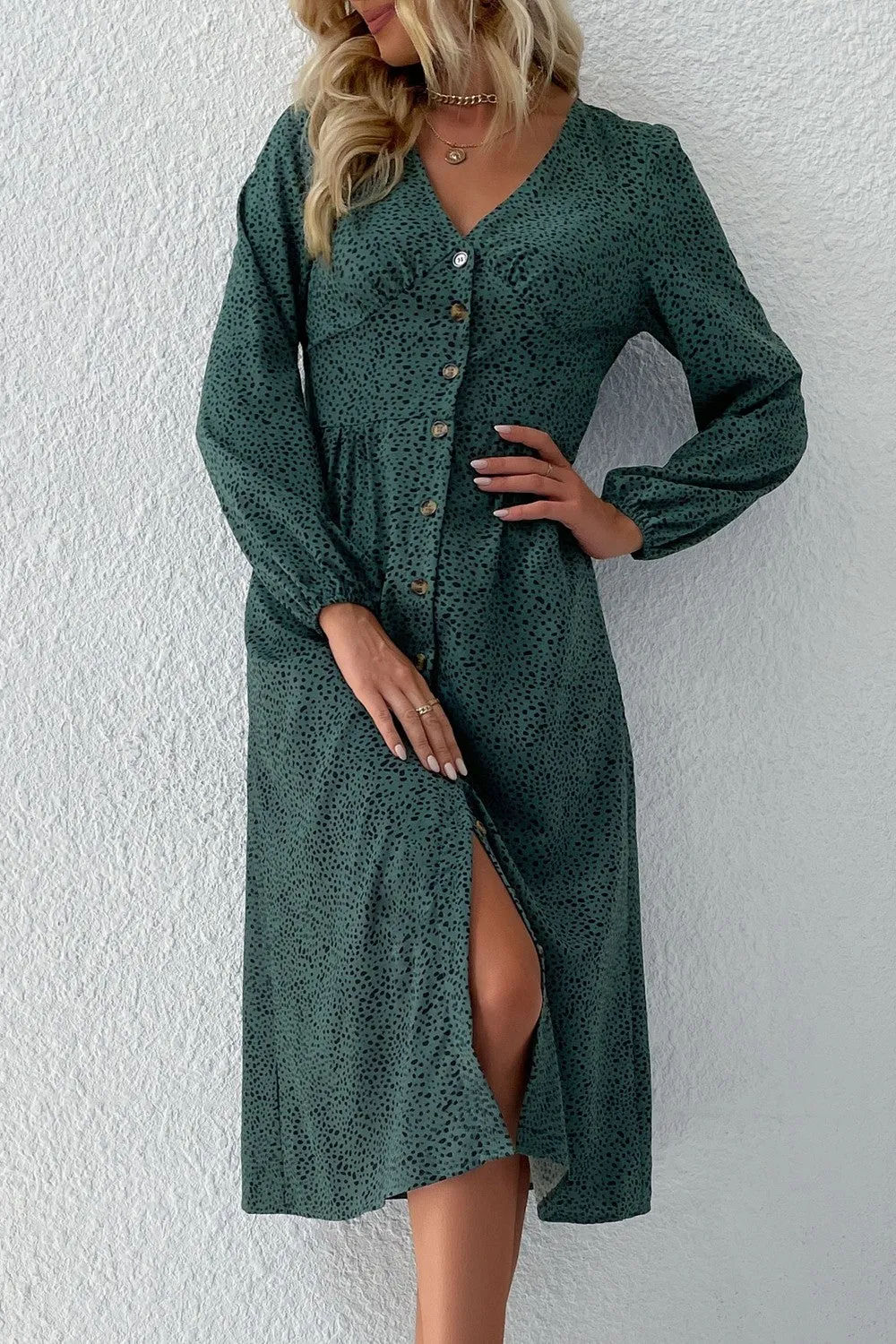 Emerald Enchantment Midi Dress