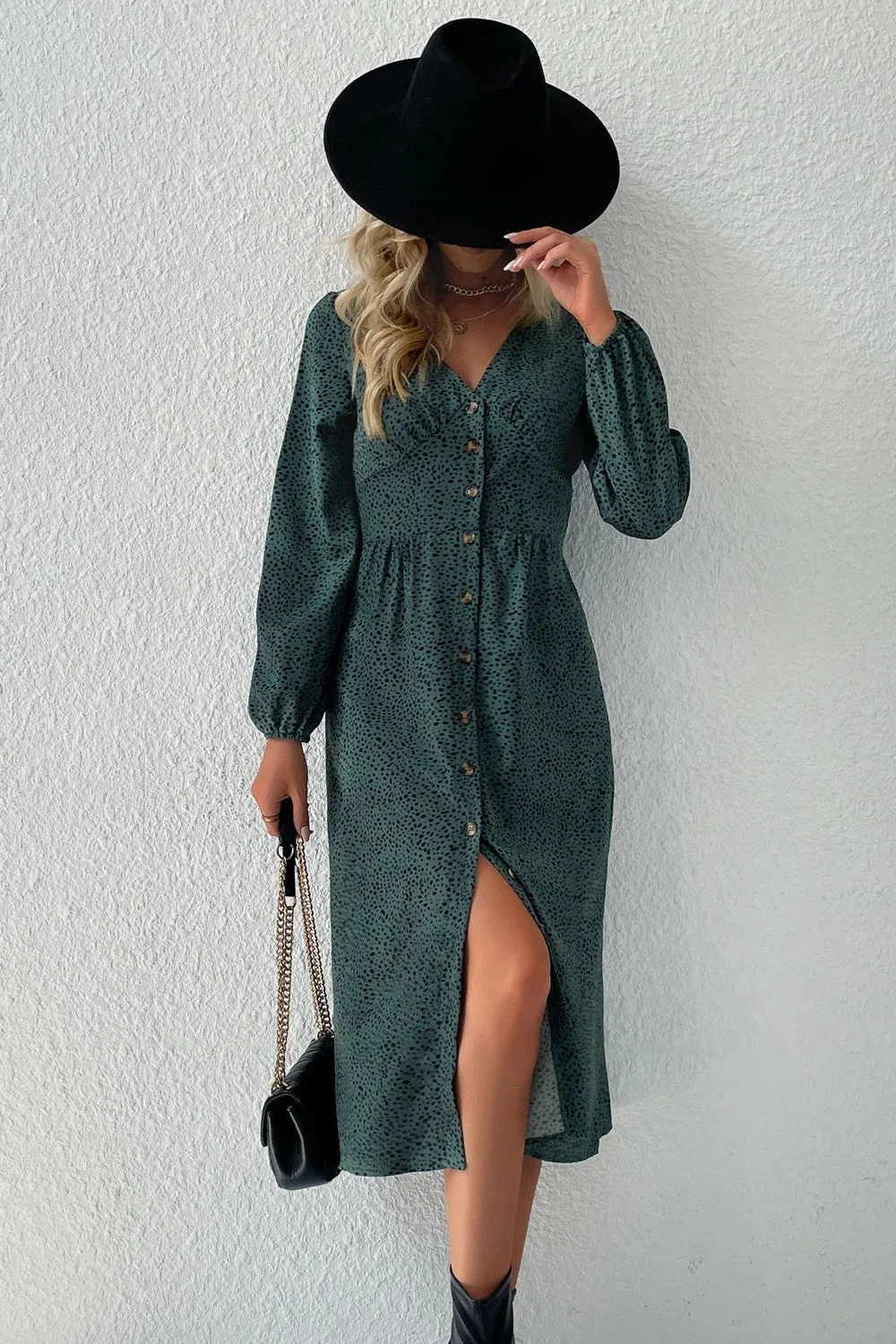 Emerald Enchantment Midi Dress