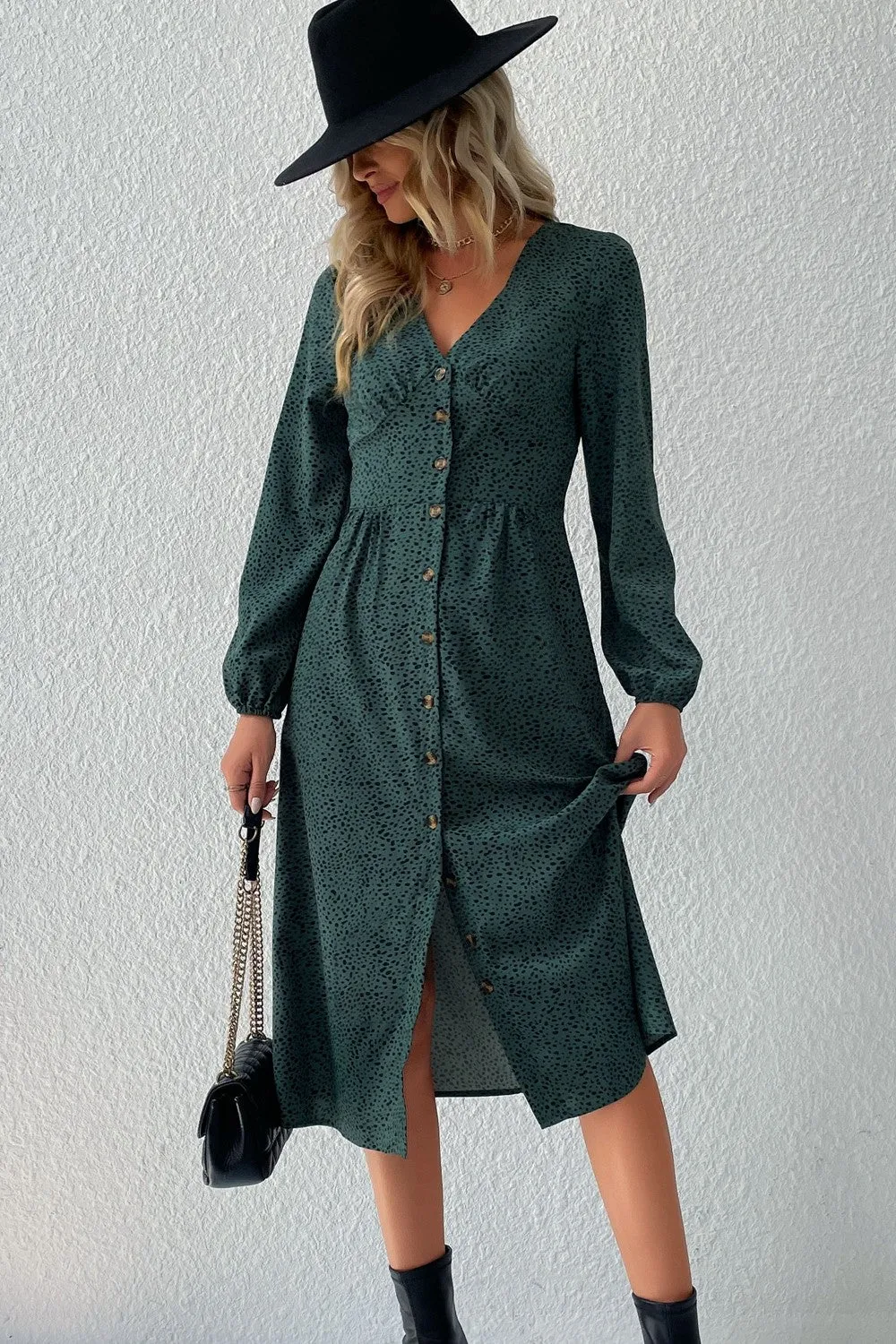 Emerald Enchantment Midi Dress