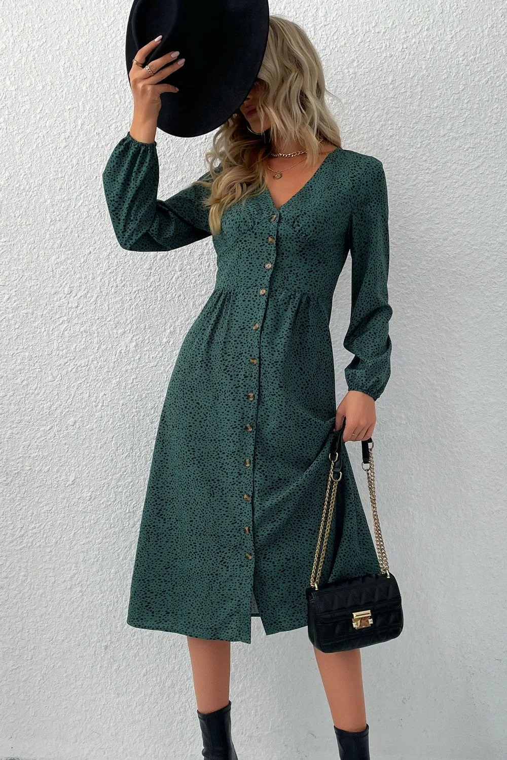 Emerald Enchantment Midi Dress