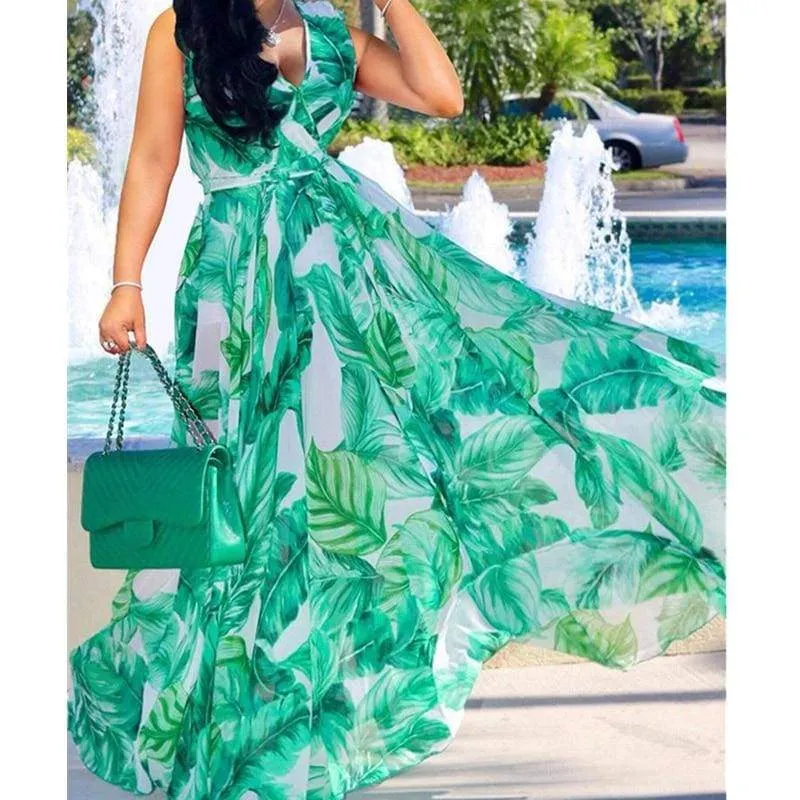 FashionSierra - Boho Floral Long Maxi Dress