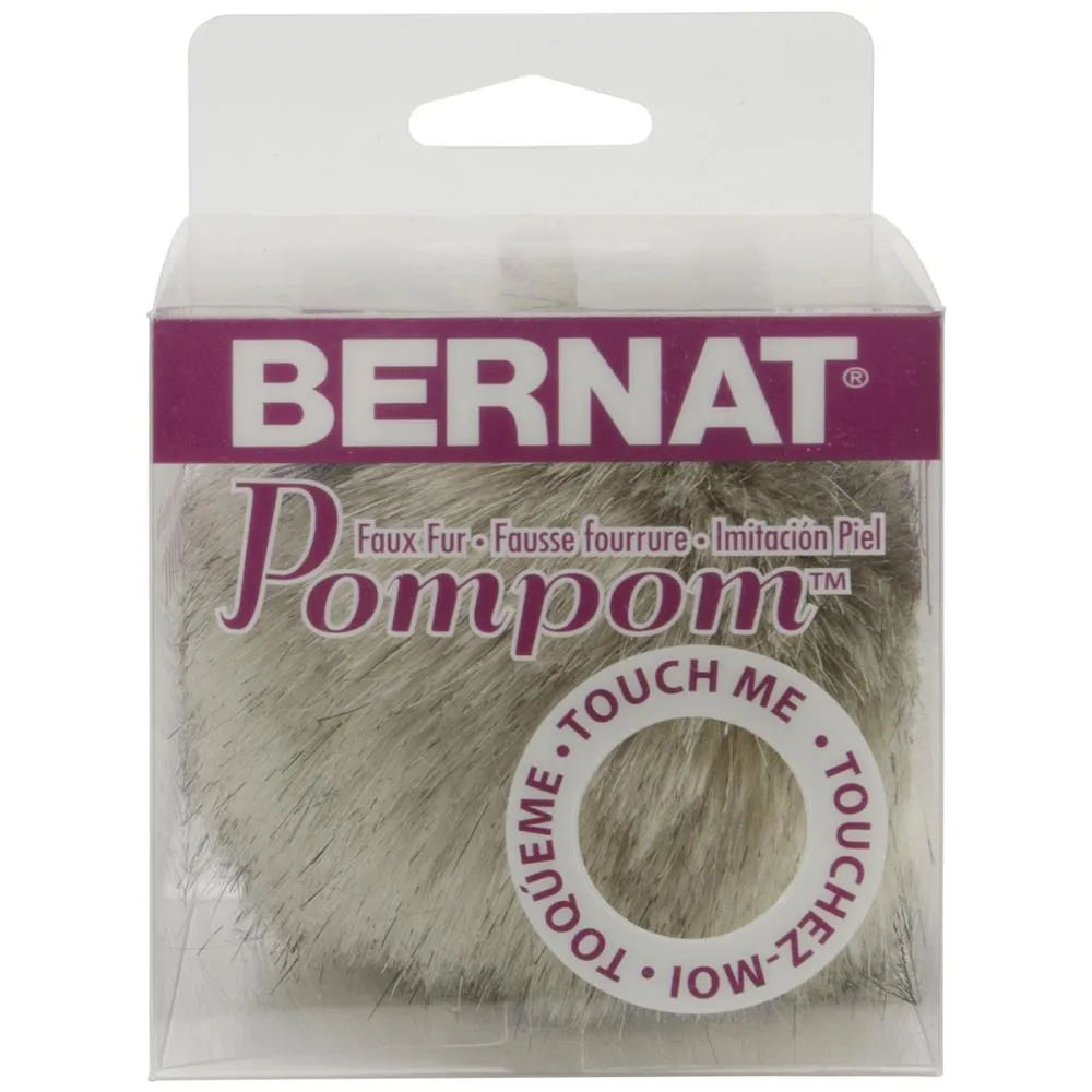 Faux Fur Pompoms by Bernat, Large 3" Diameter