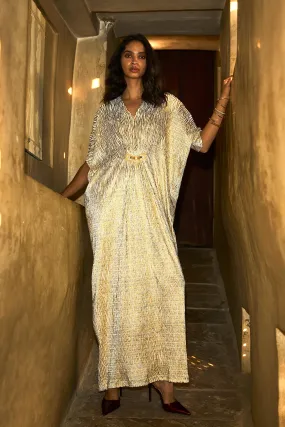 Foil Draped Kaftan