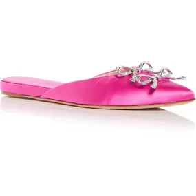 Giambattista Valli Womens POINTED TOE Satin Pointed toe Flat Shoes