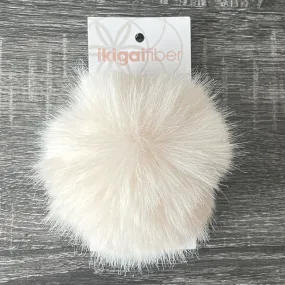 Ikigai Fiber Faux Luxe Pom Poms - Xl Lux Cream