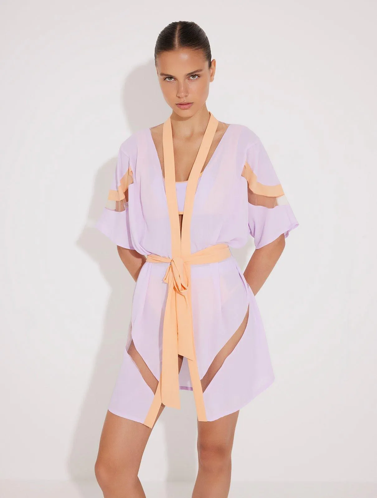 Jennifer Lilac/Orange Kaftan