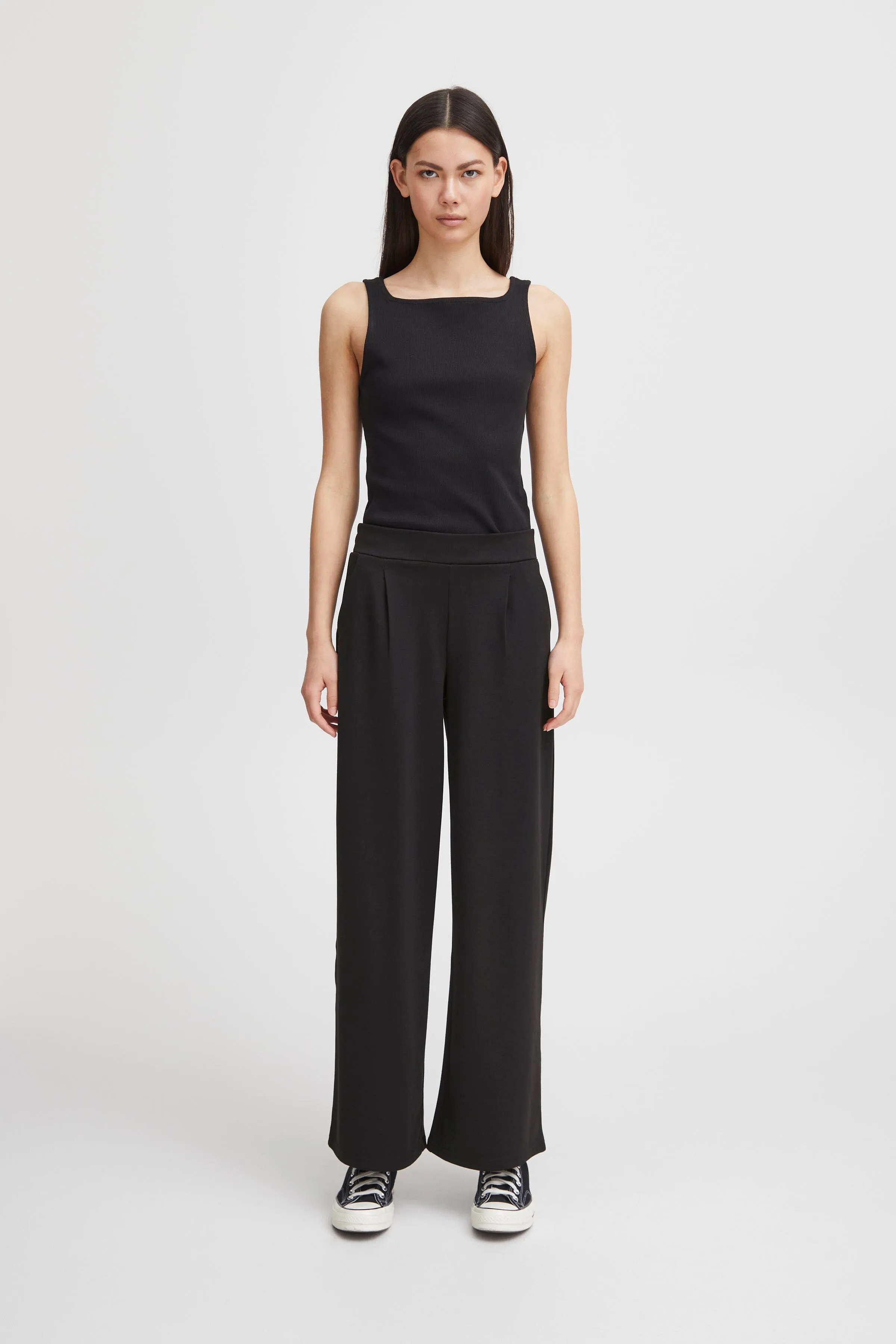 KATE STRAIGHT LEG TROUSER (BLACK)