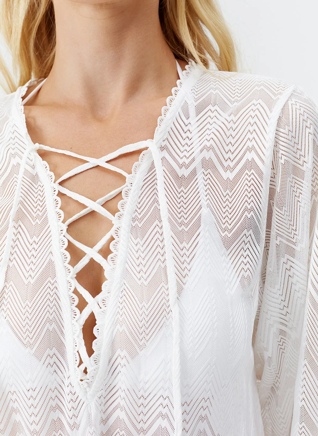 Keira White Kaftan