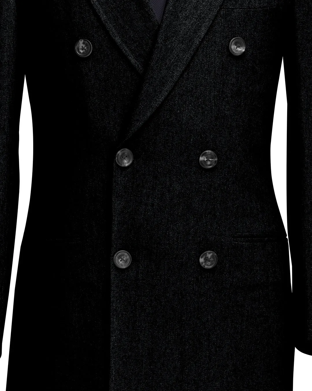 Luxire Charcoal Grey Wool Over Coat