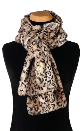 Men's Classic Scarf - Luxury Faux Fur in Carpathian Lynx