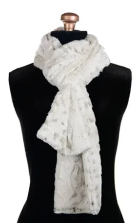 Men's Classic Scarf - Luxury Faux Fur in Winters Frost