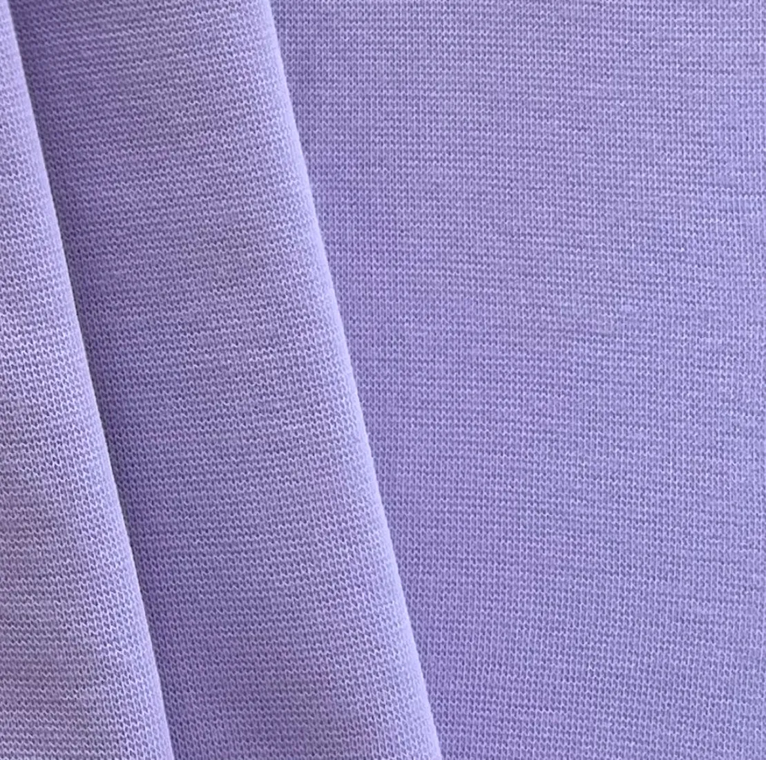 Mid-Weight Wild Lilac Cotton Ponte Double Knit (Made in Italy)