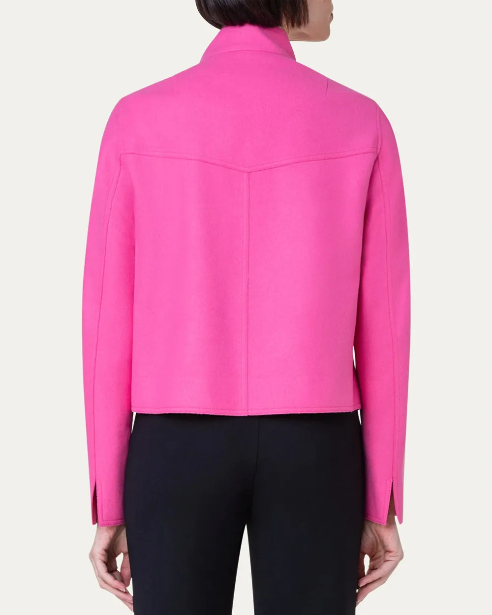 Pink Wool Boxy Vivo Jacket