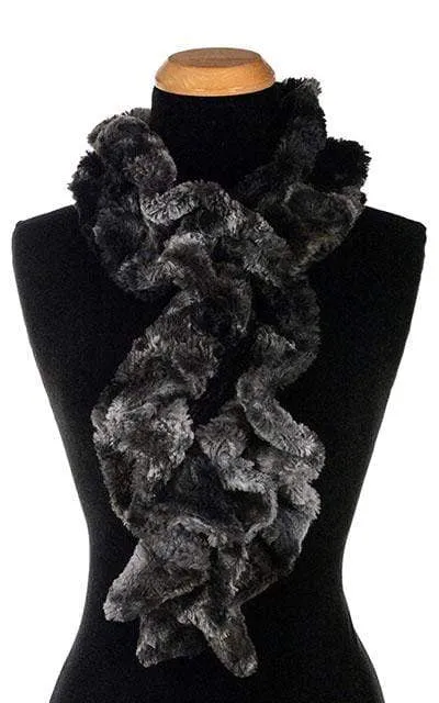 Scrunchy Scarf - Luxury Faux Fur in Highland Skye