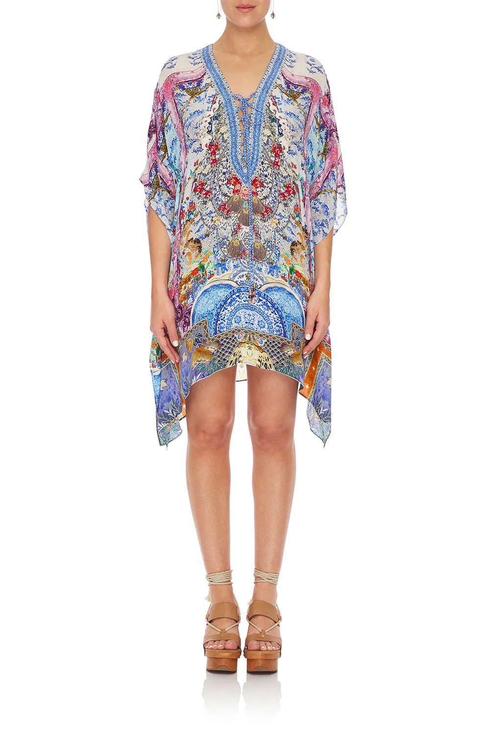 SHORT LACE UP KAFTAN GEISHA GATEWAYS