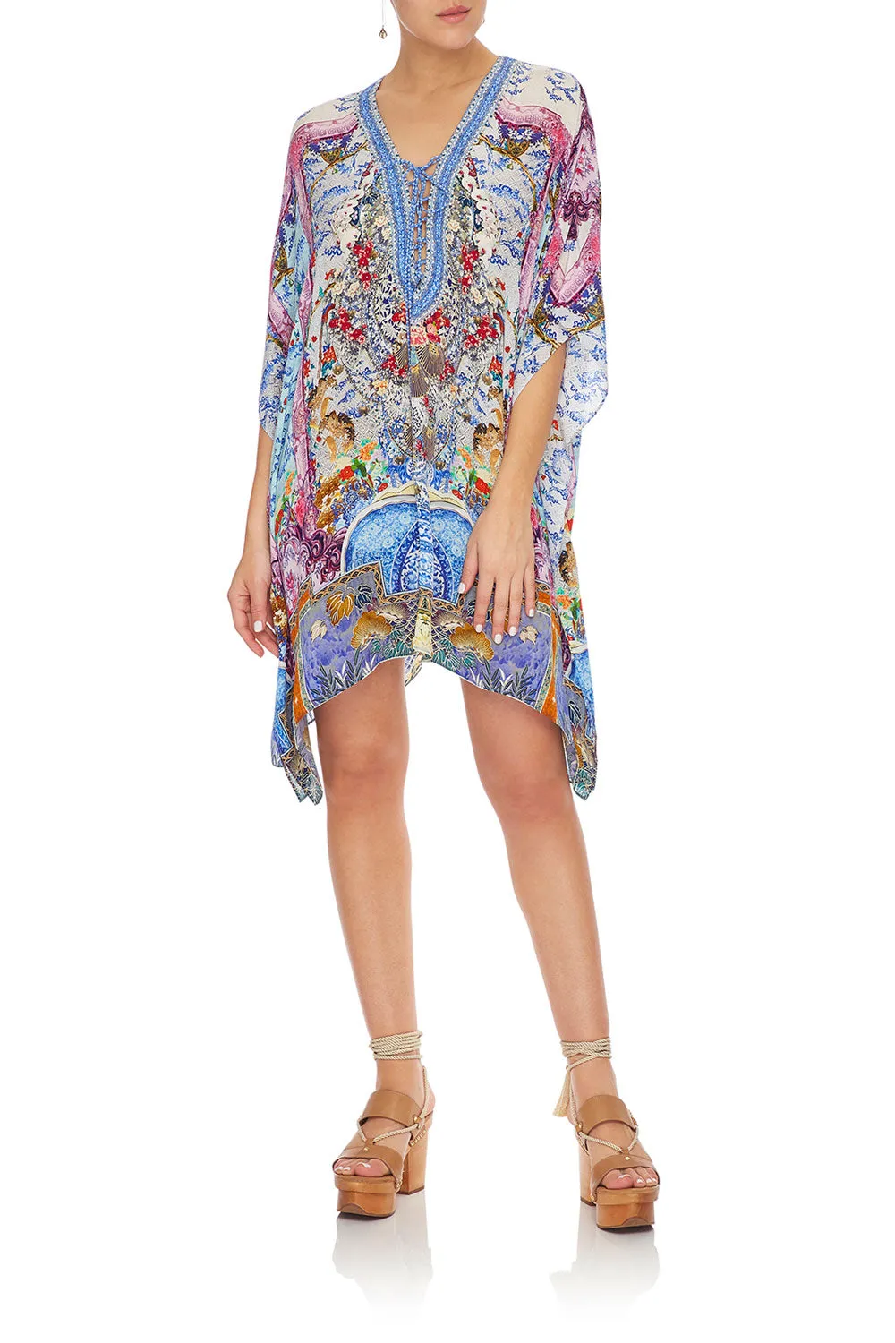 SHORT LACE UP KAFTAN GEISHA GATEWAYS