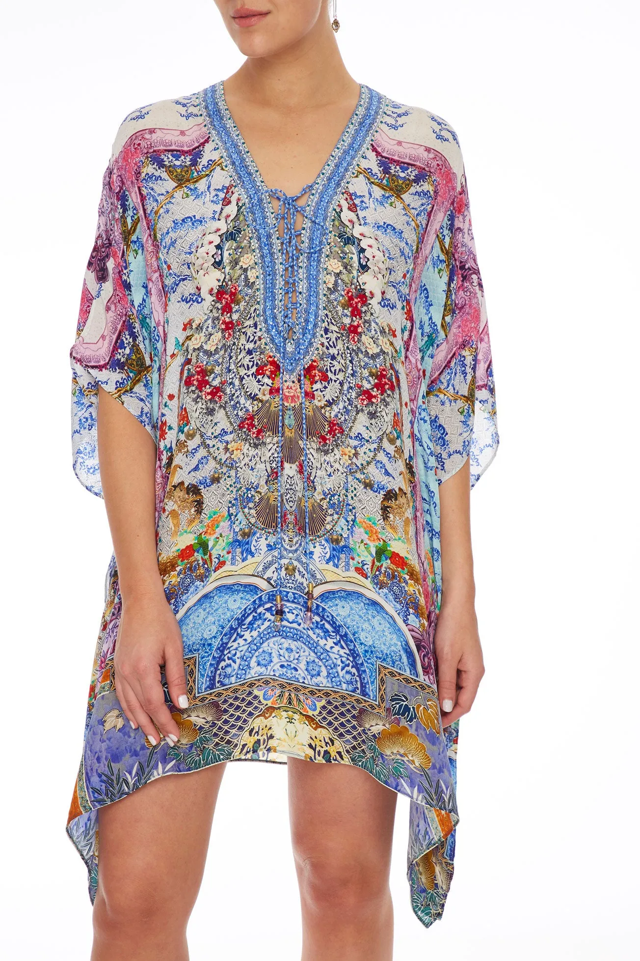 SHORT LACE UP KAFTAN GEISHA GATEWAYS