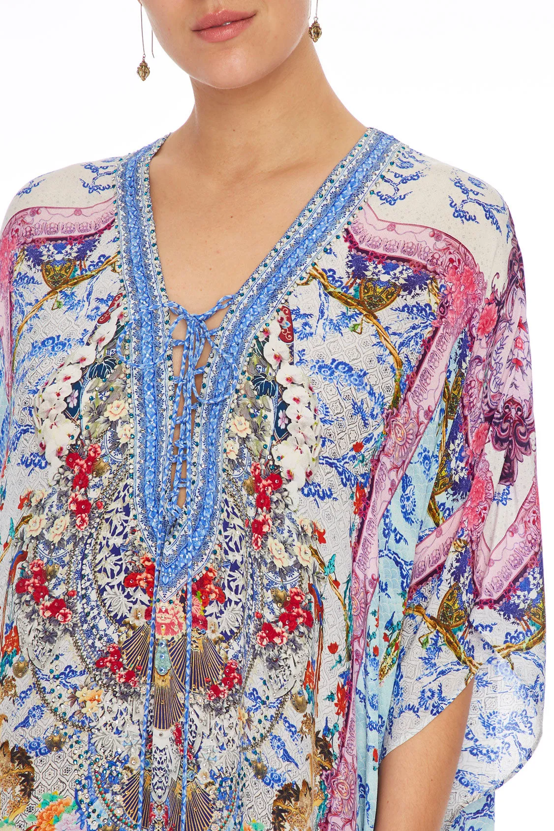 SHORT LACE UP KAFTAN GEISHA GATEWAYS