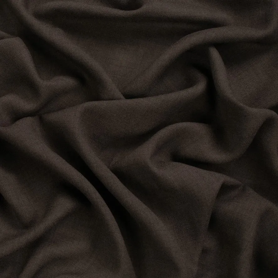 Soft Crepe Poly Suiting - Brown 150cm