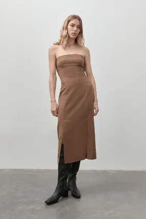 Tailored Wool Midi Dress