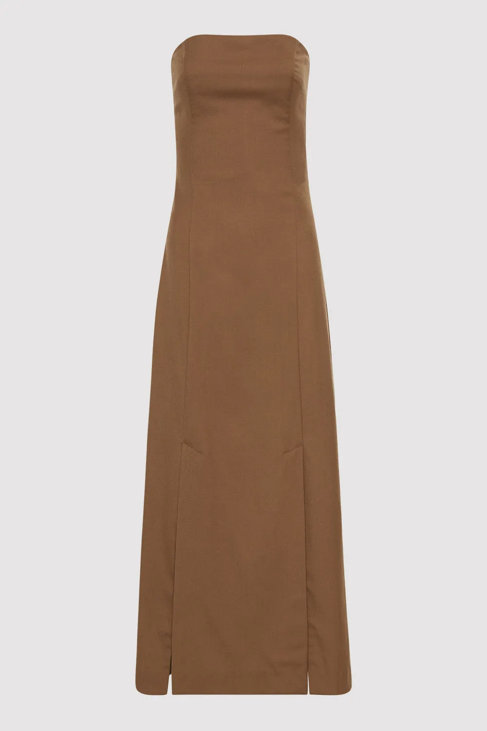 Tailored Wool Midi Dress