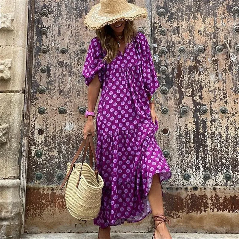 Women Boho Maxi Dress